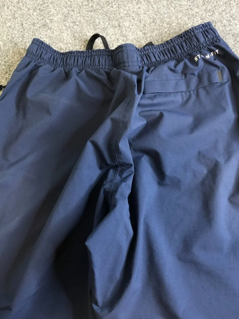 Nike Michigan Wolverine Pants Mens MEdium Blue Windbreaker StormFIT Rain Snap